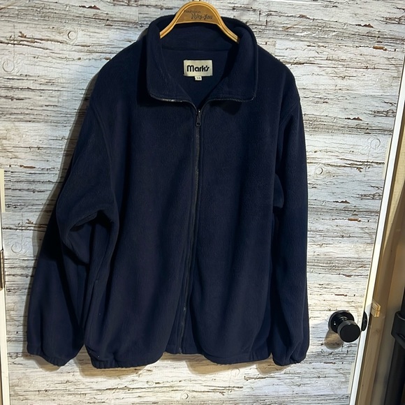 Mark's Other - Marks blue thick fleece zip up sweater size XL
